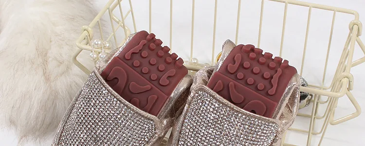 Spring Summer Flats Shoes Women Ballet Shoes For Women Casual Crystal Boat Shoes Slip On Soft Rhinestone Women Flats Plus Size