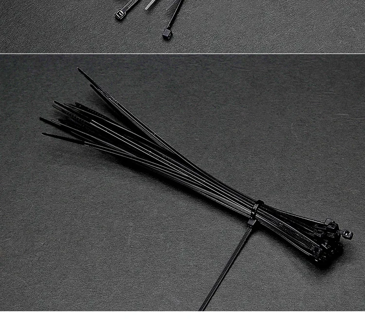 100 шт. черно-белый самоблокирующийся кабель высокое качество нейлон застежка