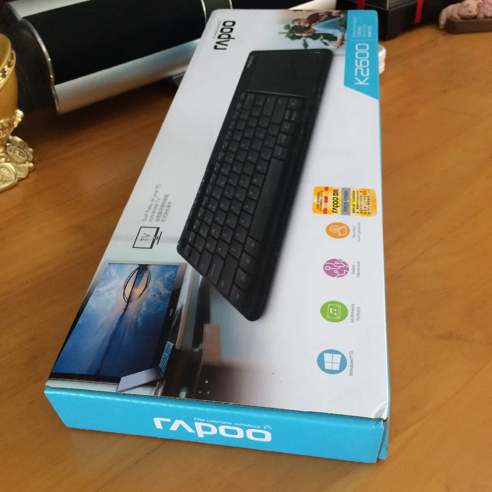 Оригинальная ультра тонкая беспроводная мини-клавиатура Rapoo K2600 2 4 ГГц RF с
