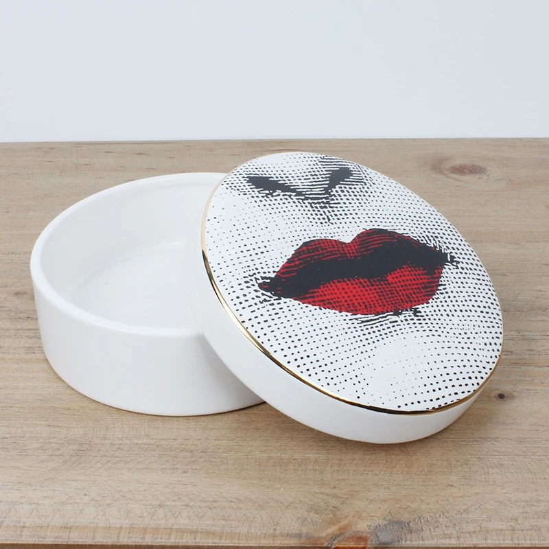 Скандинавская простота коробка для хранения ювелирных изделий Fornasetti Hepburn серьги