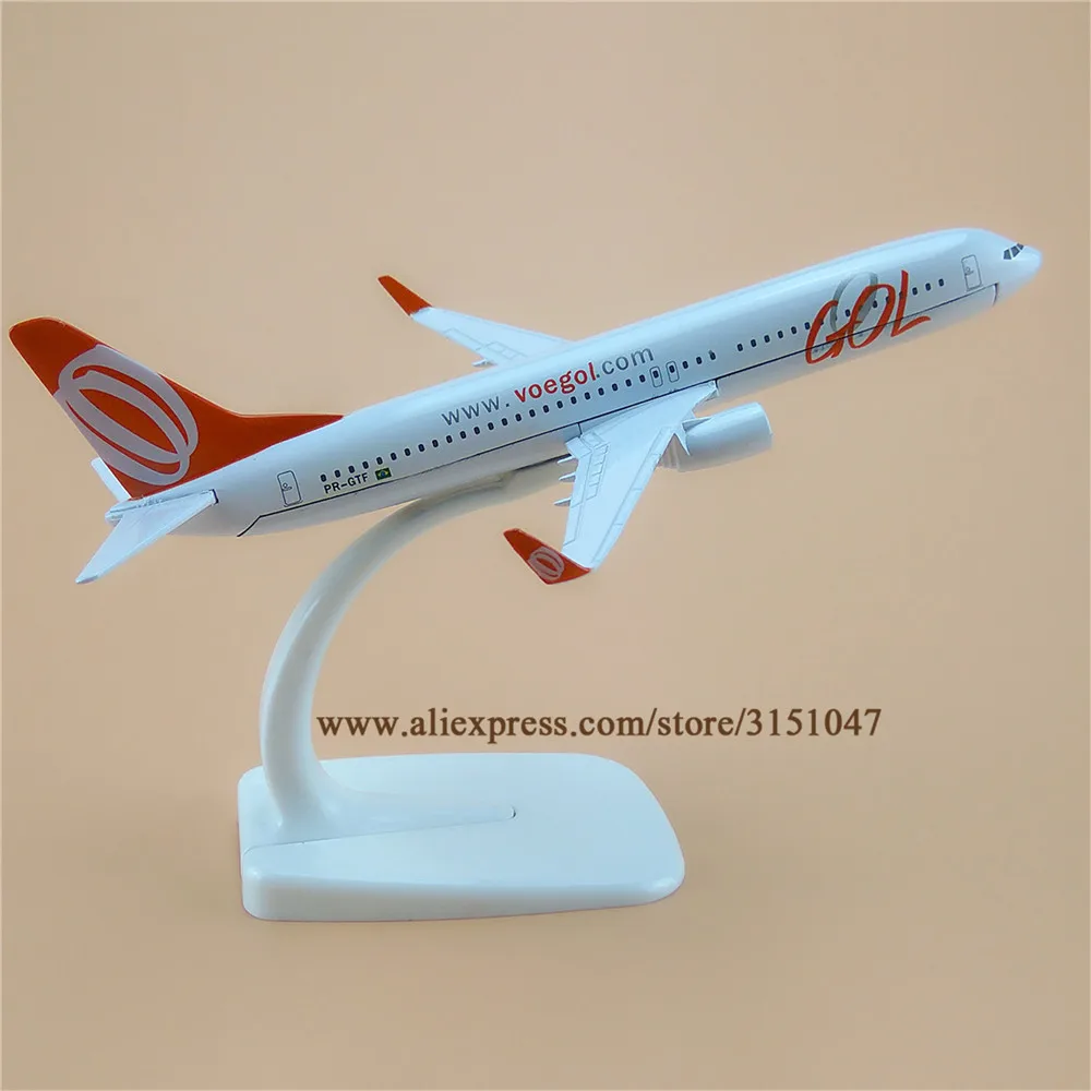 Модель самолета из металлического сплава в бразильском стиле Gol B737 авиакомпании
