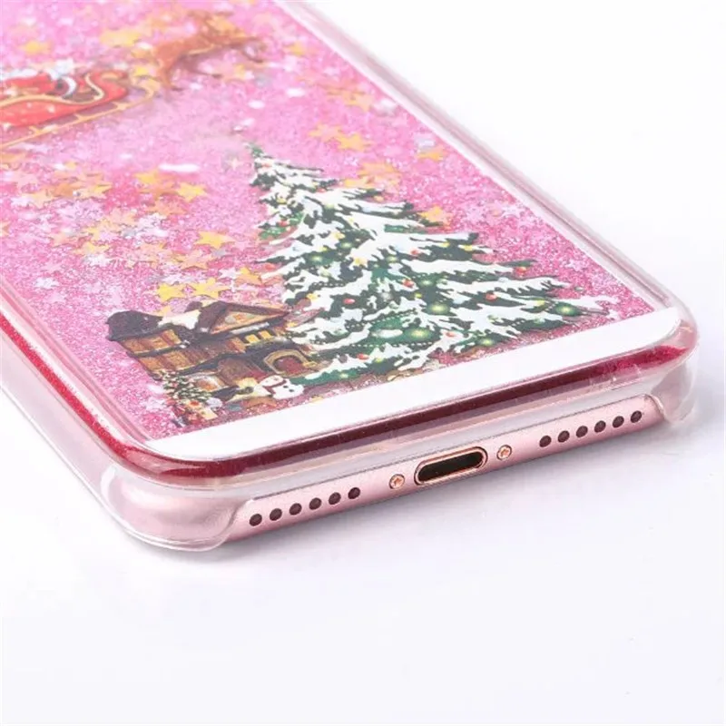 SYCASE Рождественский подарок телефон чехол для iPhone 6 S 7 8 Plus X Санта Клаус дерево
