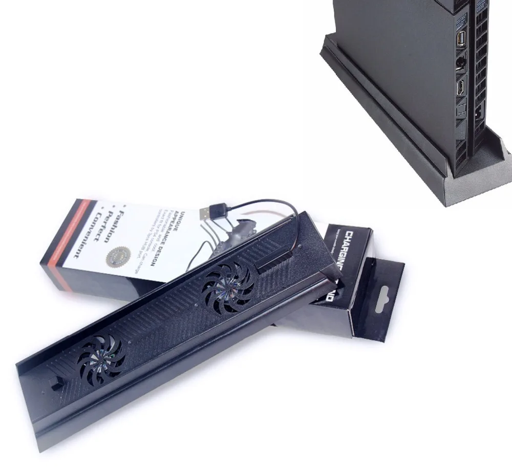 PS4 вертикальная подставка 3 usb концентратор Порты и разъёмы охлаждения Cooler Фанаты