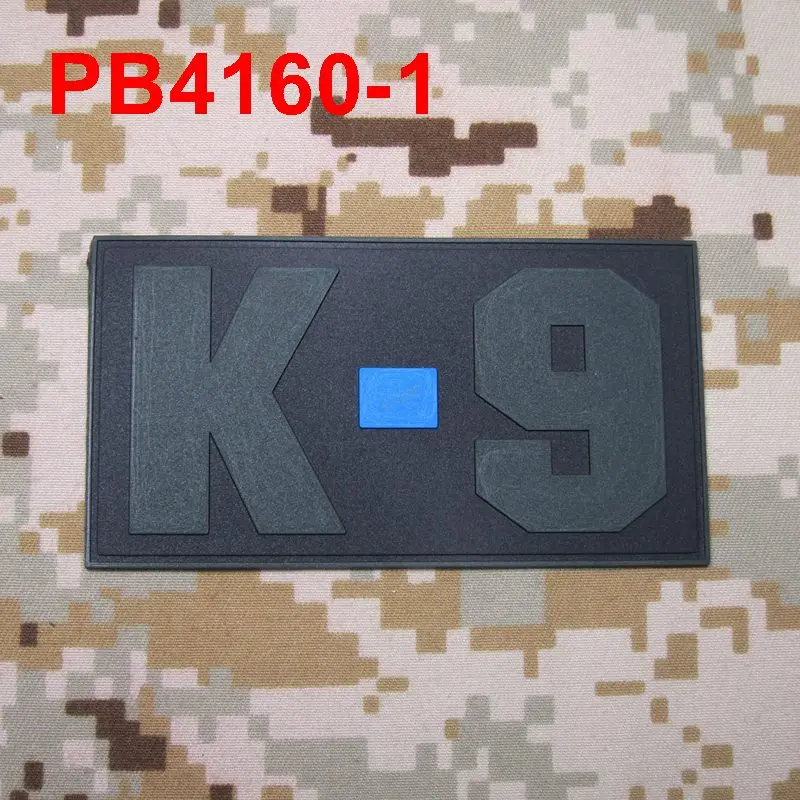 3D Тактическая Военная нашивка из ПВХ тонкая синяя красная линия UNIT Morale K9