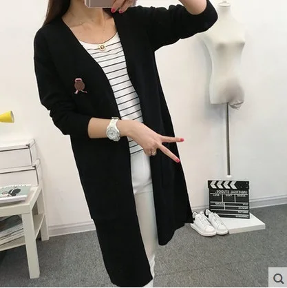 Новые женские Свитер с длинными рукавами кардиган Мода 2016 года кашемировые