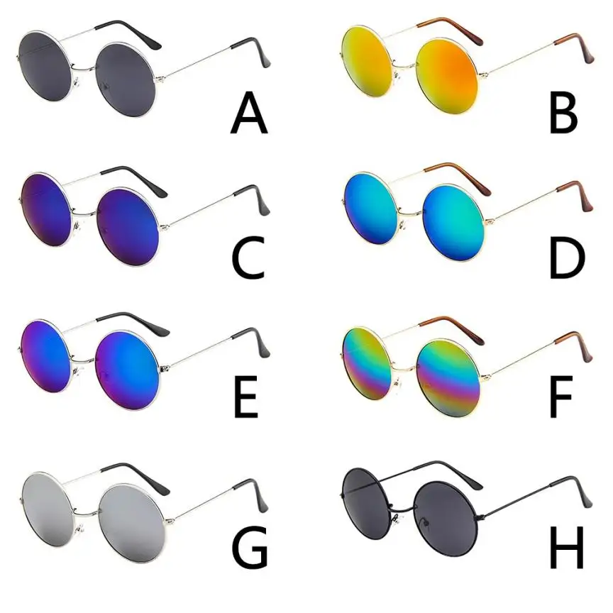 Франшиза для женщин и мужчин винтажные Ретро очки унисекс вождения Круглые