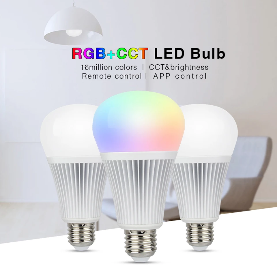 Milight 2.4 г РФ Светодиодные GU10 E27 MR16 диммер wifi управления 4 Вт 5 9 DC12V AC85V-265V RGBW rgbww CCT smart