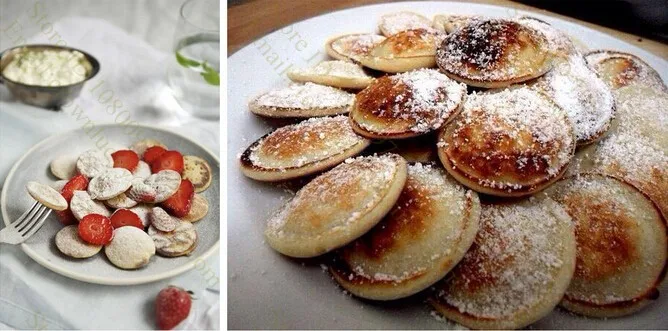 Сжиженного газа 50 шт в наборе poffertjes чайник машина Poffertjes голландский для