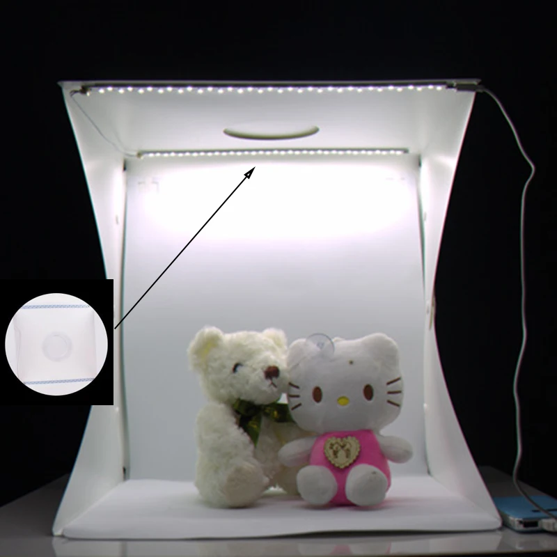 Baolyda 54 LED складной лайтбокс 30*30 портативный софтбокс для фотостудии Регулируемая