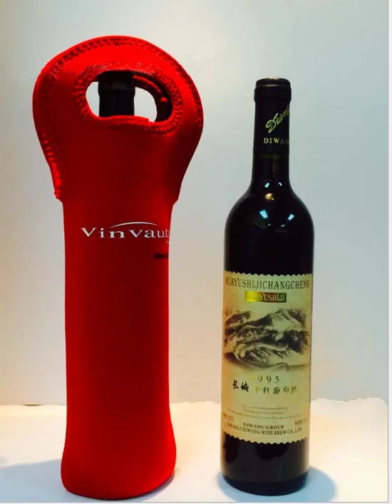 Custom Design Red Wine Bag Cooler Neoprene Cover Insulated For Wedding Gift Customize Thermal | Багаж и сумки