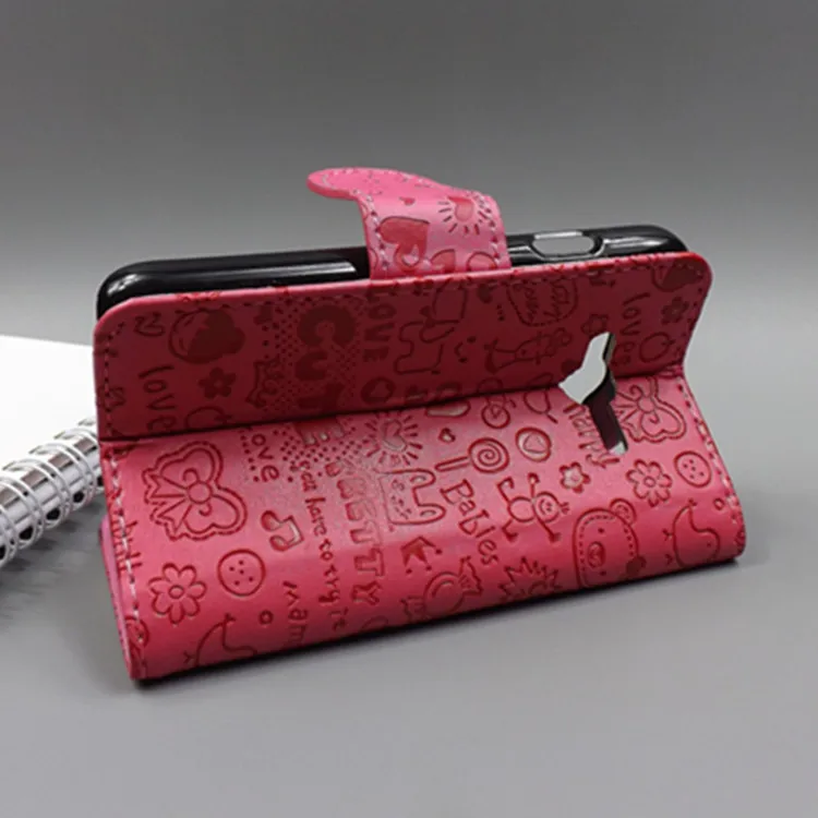 Чехол подставка Magic Girl с 2 отделениями для карт и карманом samsung galaxy trend lite g318 sm g318h/ace