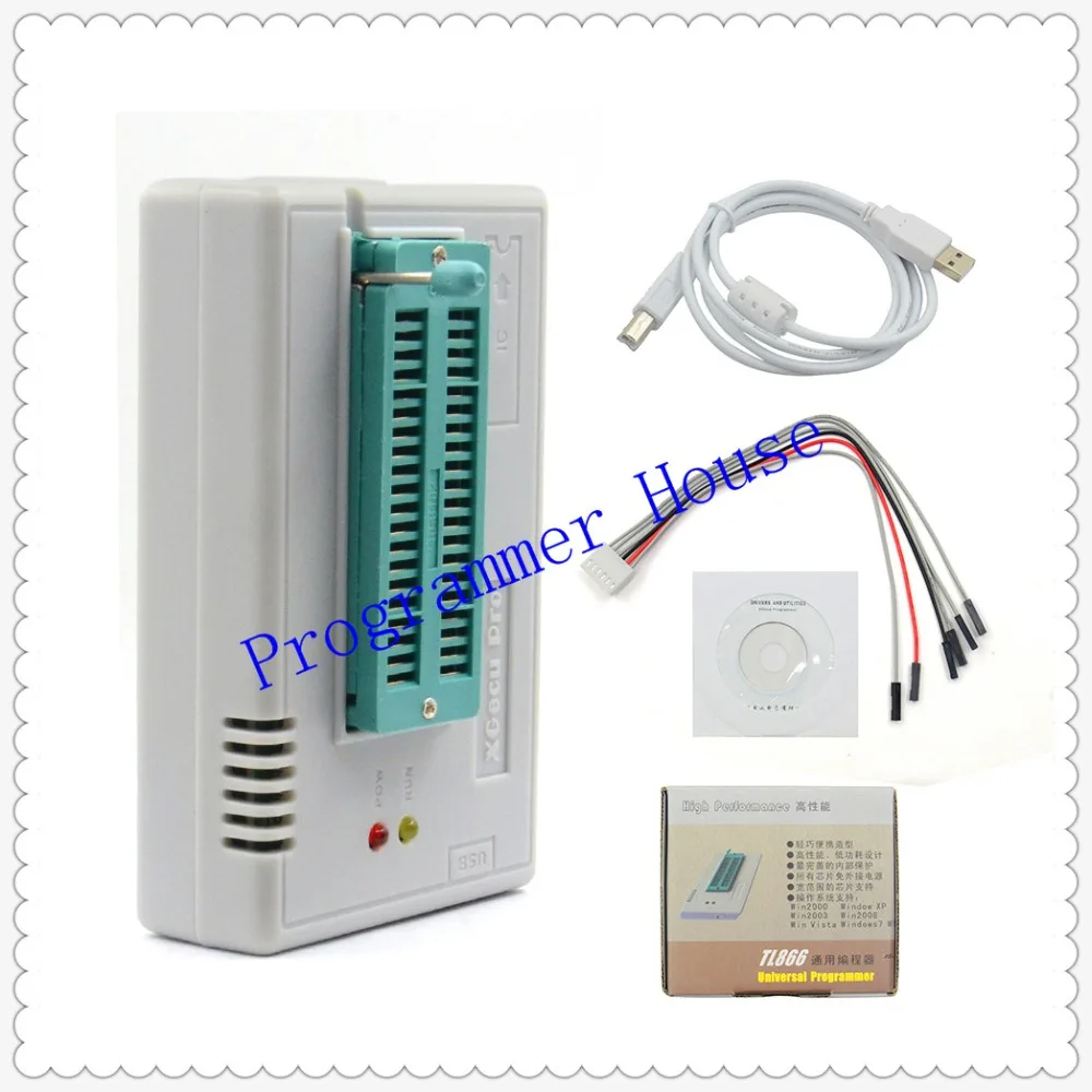 XGecu Оригинальный Новый V10.35 TL866II Plus Универсальный программатор Minipro + 28 адаптеров