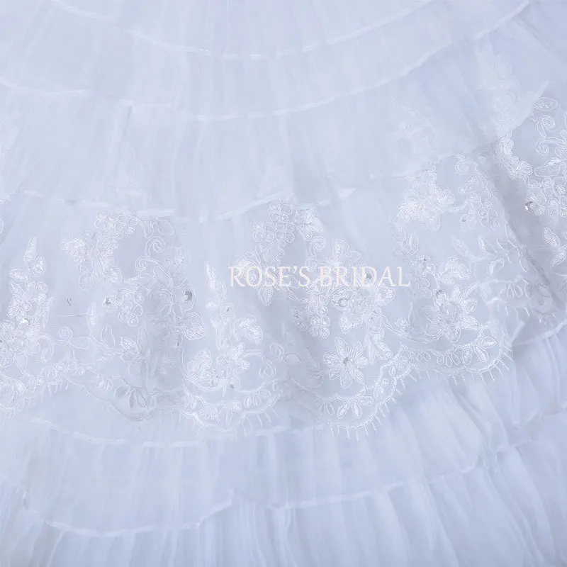 

Real Sample Wedding Dress Mermaid White Lace Wedding Dresses With Tiers Women Elegant Chapel Train Bridal Dresses 2020