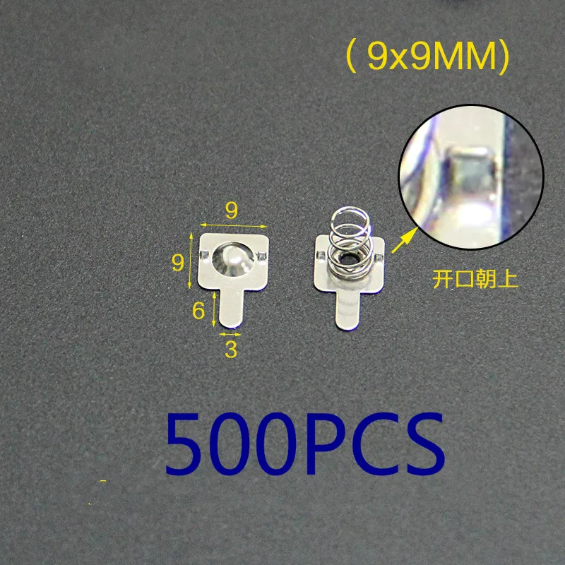

Free shipping 500PCS AAA battery pack 9 * 8.5 / 9/19MM spring contact piece battery box positive and negative single-pole