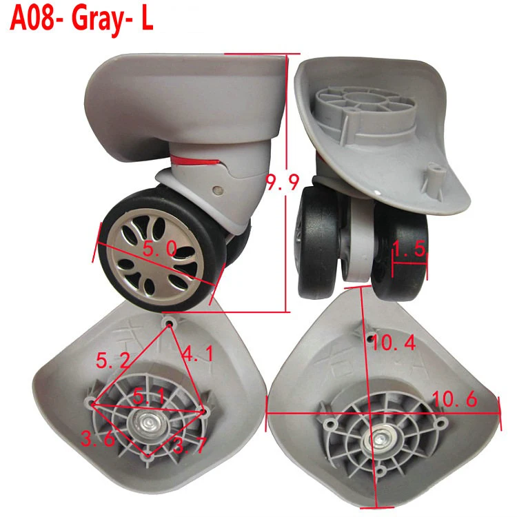 A08-HGL Replacement Luggage Wheels for Travel Suitcase Repair Hand Spinner Caster Parts Trolley Replacement Rubber