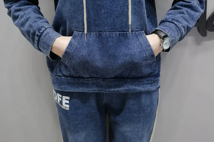 Женский спортивный костюм размера плюс 4xl, комплект из двух предметов, повседневные джинсы Conjunto Feminino, летний женский костюм, Ensemble Femme Survetement