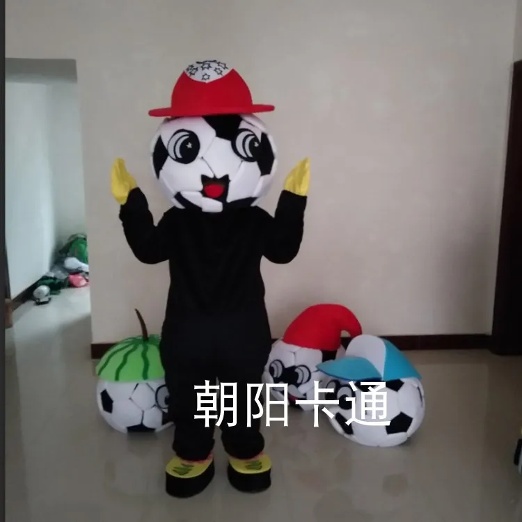 

Football Mascot Costume for Adult Soccer Mascot Party Halloween Fancy Dress Carnival Purim Foot Ball Cosplay Suits