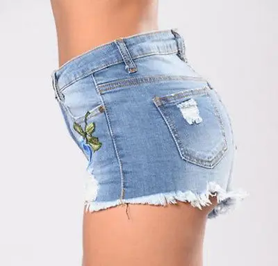 Модные женские летние джинсы с цветочной вышивкой и кисточками высокой талией