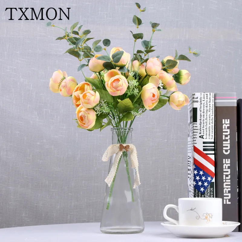 Европейский стиль моделирование Весна Камелия пять вилок 10 головок весенний