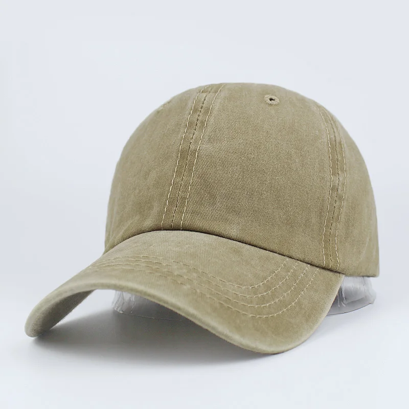Khaki Мыть хлопок бейсбольная кепка Bone Snapback женские юбки насыщенных цветов Для мужчин папа Кепки s унисекс высокое качество в стиле хип-хоп шляпы водителя грузовика - Цвет: Khaki
