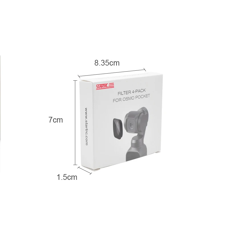 OSMO карманный фильтр для камеры ND 4 8 16 32 64 набор фильтров нейтральной плотности для DJI Osmo карманная линза Gimbal аксессуары для камеры
