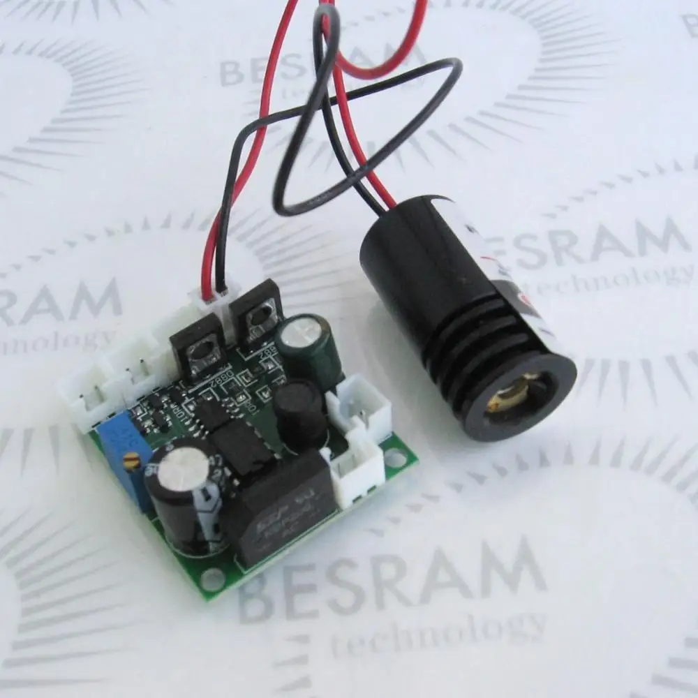 100 МВт 405nm Синий фиолетовый Фиолетовый Лазерный Диод Модуль 12VDC TTL Этап