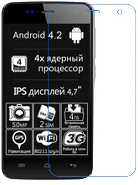 2 шт./лот пленка для Explay Vega HD прозрачная защитная экрана Высококачественная