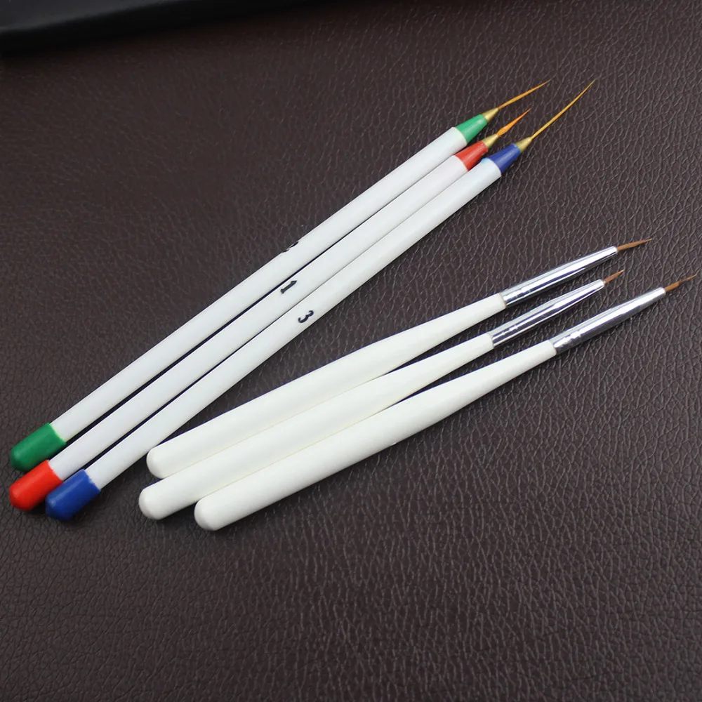 Высокое качество 6 шт./компл. акриловый гель для маникюра лайнер живопись чертежное перо кисти инструменты