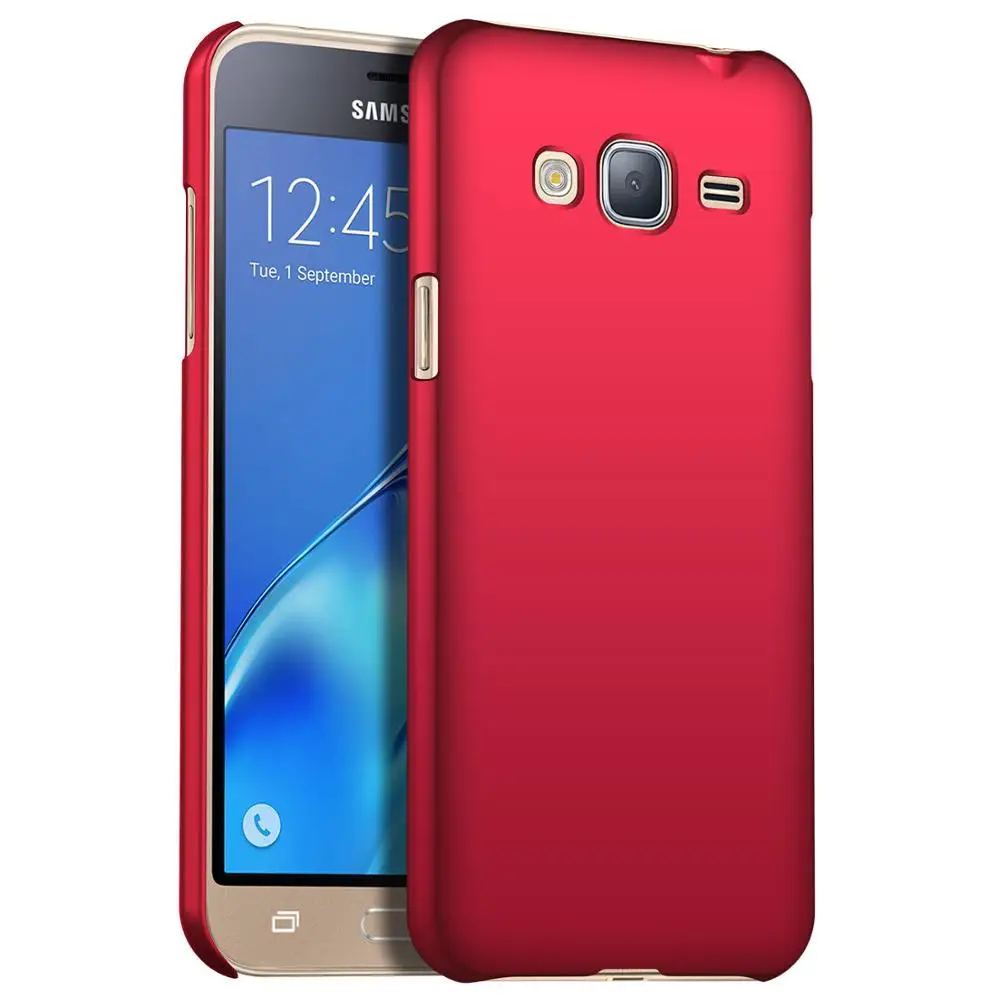 Red Чехол для samsung Galaxy J3 J5 J7 твёрдый ПК лучшего качества чехол на заднюю панель телефона чехол s для samsung J6 J4 A6 A8 плюс A3 A5 A7 - Цвет: Red