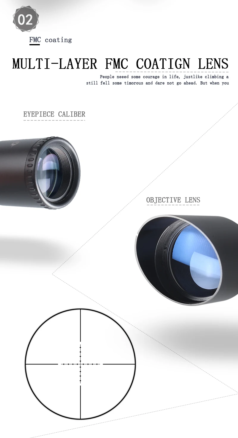 KANDAR6-18X56Q FFP тактический прицел красный зеленый с подсветкой Прицел снайперской винтовки оптический прицел охотничьи прицелы винтовка air Red dot