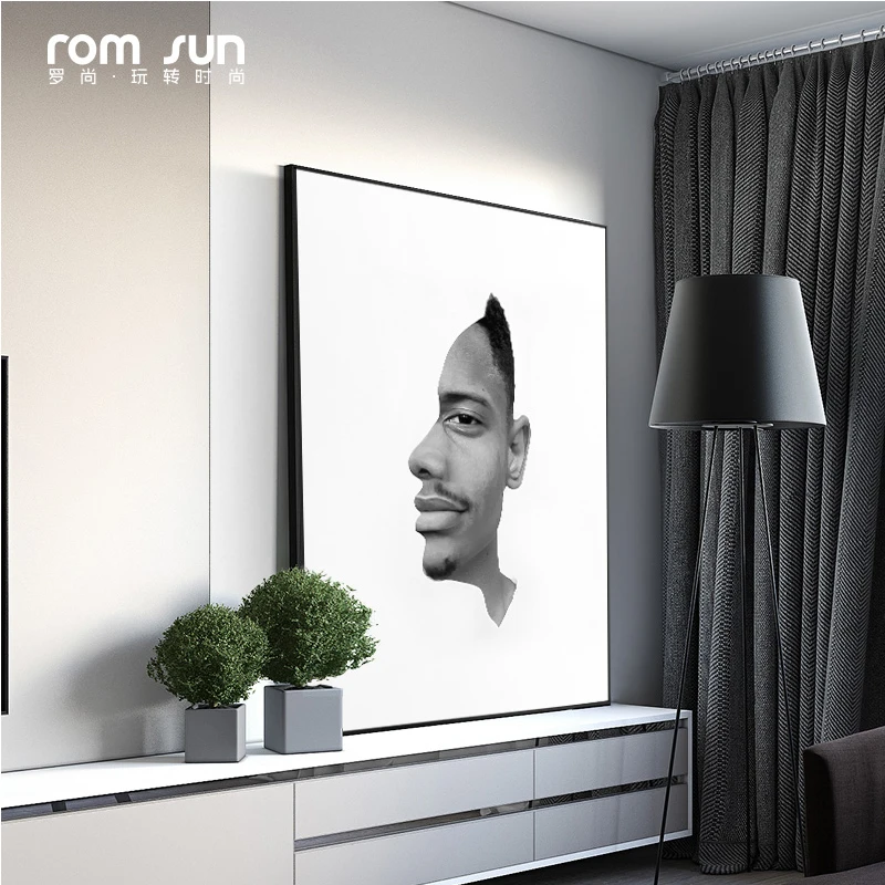 Настенная картина на половину лица в скандинавском стиле креативные модные