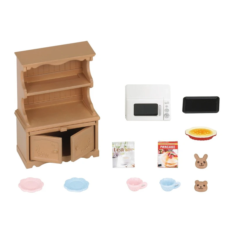 Sylvanian Family кукольный домик Playset шкаф с духовкой набор аксессуаров мебель подарок