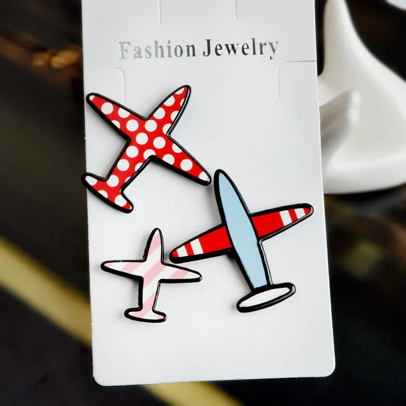 3 шт./компл.. Металлические Булавки в мультяшную страницу Модный милый мультяшный