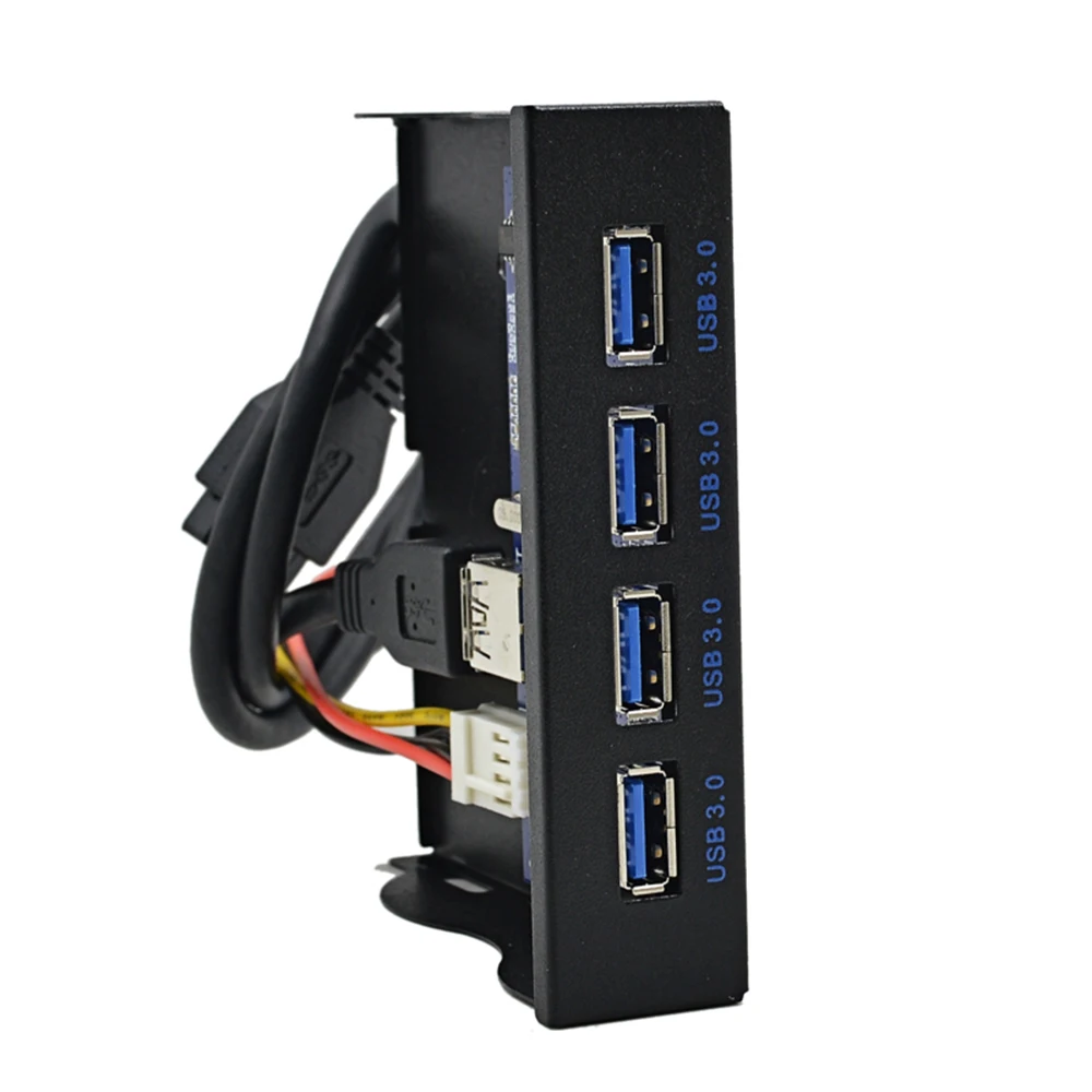 CHIPAL 4 порта USB 3,0 Передняя флоппи-панель концентратор комбинированный адаптер кронштейн отсек внутренний с 15pin SATA кабель питания 3," флоппи-отсек диск