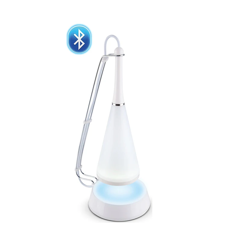 Ivory white JINLE многофункциональная креативная Беспроводная bluetooth музыкальная лампа USB DC 5 V зарядка сенсорный светодиодный черный белый аудио настольная лампа - Цвет абажура: Ivory white