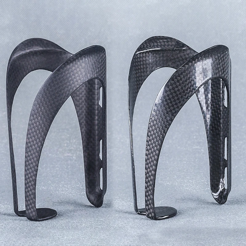 Глянцевая матовая отделка 3K карбоновый держатель для бутылок питьевой воды