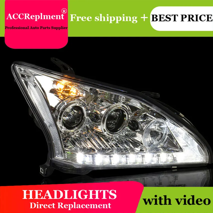 Автомобильный Стайлинг для Lexus RX350 передсветильник фара s U angel eyes 2004 2009