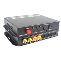 2ch bidirection audio fiber optical transmitter receiver converters broadcast