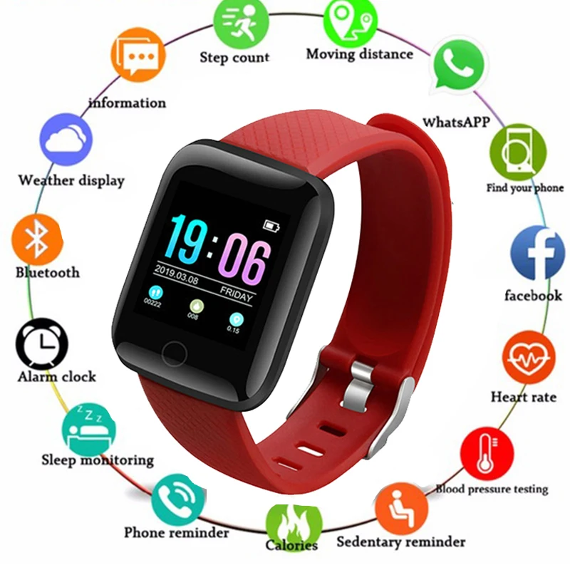 Новейшие 1 3 дюймов Смарт часы для мужчин IP67 водонепроницаемый монитор сердечного