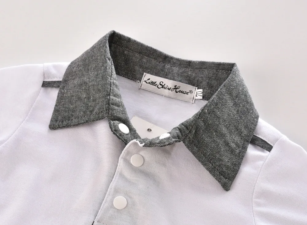 Новинка комплект одежды для маленьких мальчиков джентльменов хлопковая