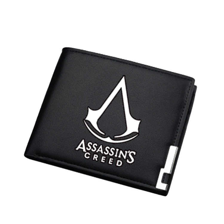 Assassins Creed Short Purse Black Long Wallets for Teenager Boys Girls | Багаж и сумки