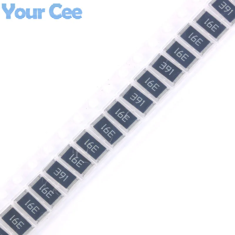 50 шт. чиповый резистор 2512 SMD сопротивление 1 Вт 390 Ом 390R 391 5% | Электронные