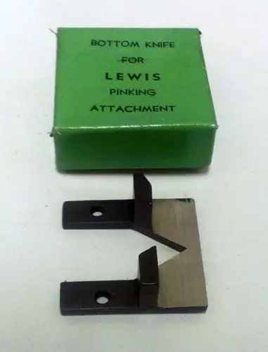 

Sewing Machine Parts for LEWIS Pinking Attachment Bottom Knife Part# 119-24