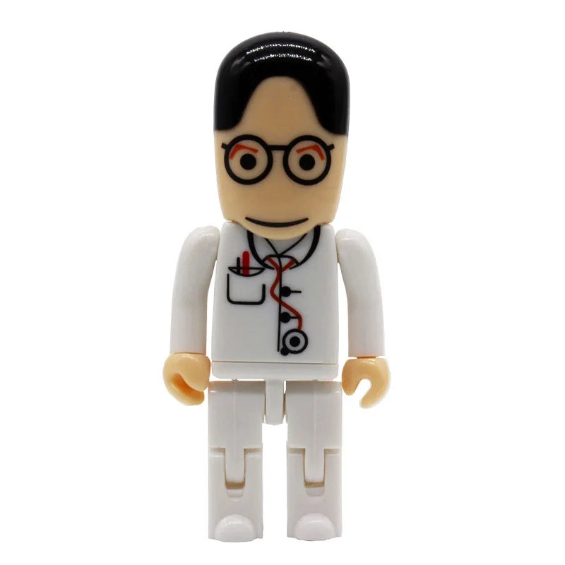 JASTER мини-доктор-медсестра USB флэш-накопитель стоматолога ручка привода подарок мультфильм pendrive 4 GB/8 GB/16 GB/32 GB/64 GB u диск оптом - Цвет: G