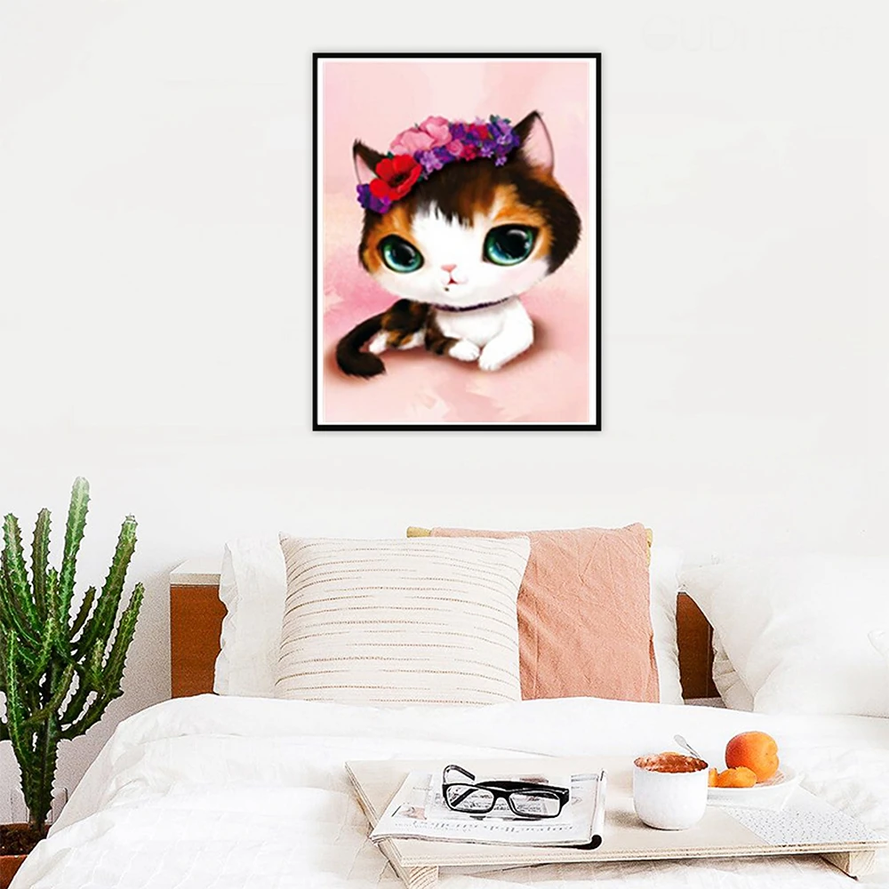 Алмазная вышивка Ухаживание кошка животного аксессуары для вышивки крестом