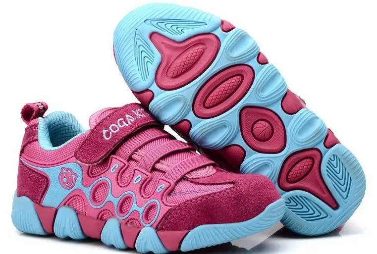 Free shipping 2014 new autumn cuhk children's shoes Boys and girls leather antiskid breathable Velcro 3442 | Детская одежда и