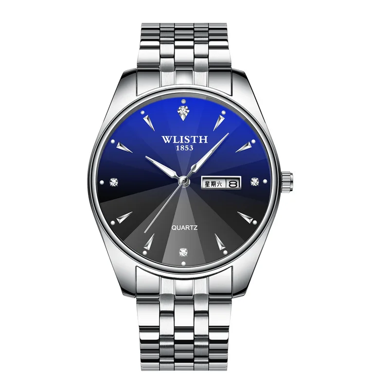 steel male1 Новые модные часы для влюбленных наручные мужские тонкие ручные часы мужские водонепроницаемые кварцевые часы женские S520 - Цвет: steel male1
