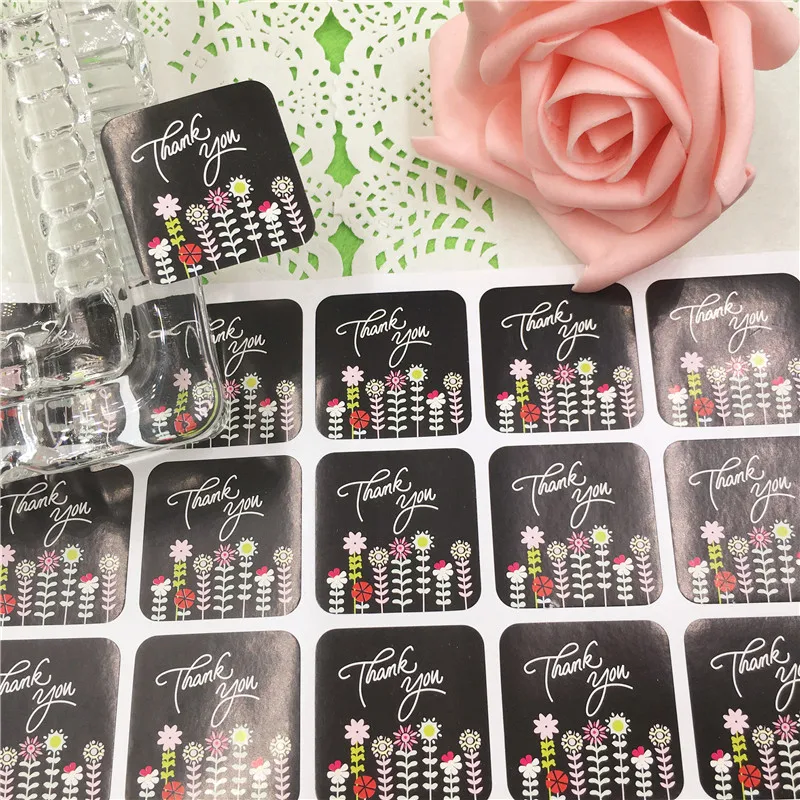 100 шт./лот 2 размера квадратный стикер ручной работы для вас маленький медведь и