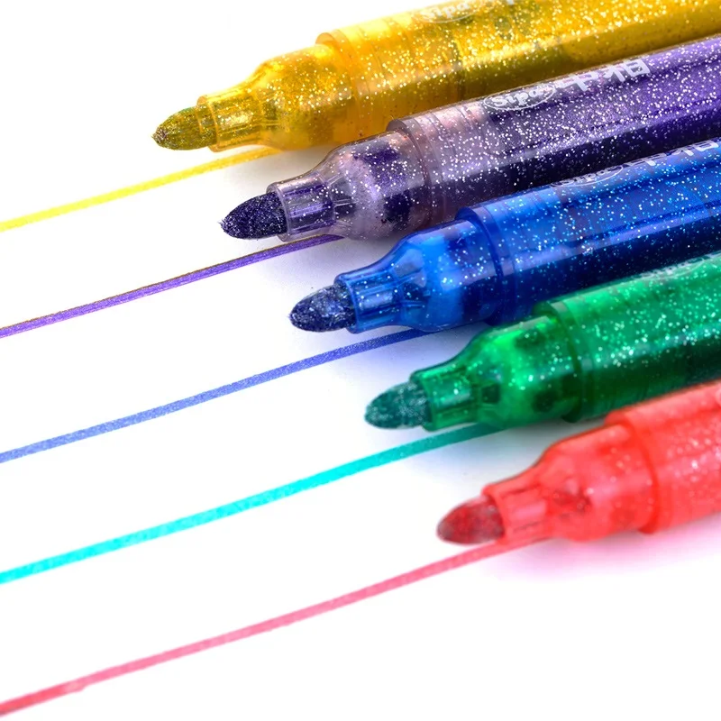 5 цветов милые кавайные ручки для рисования каллиграфией детские подарки альбом