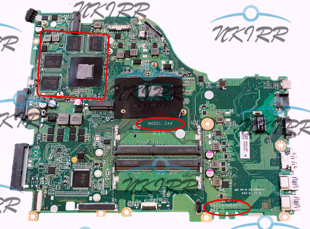 DA0ZAAMB8D0 REV:D ZAA X16 940 м 4 Гб DDR3L I5 6200U материнская плата для ноутбука Acer Aspire F5 573 E5 575 573G